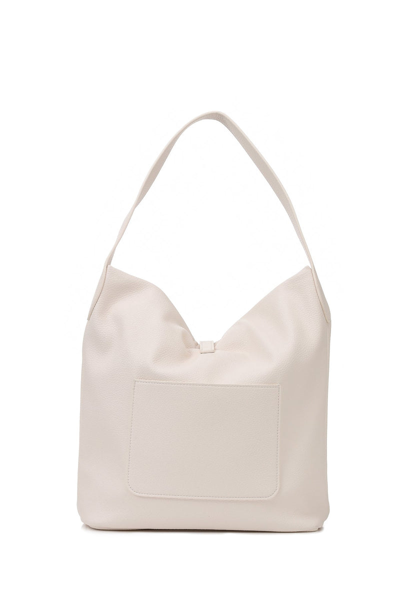 SANDY SHOULDER BAG VANILLA/PEBBLED