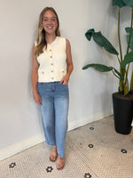 ALIYA SWEATER VEST CREAM