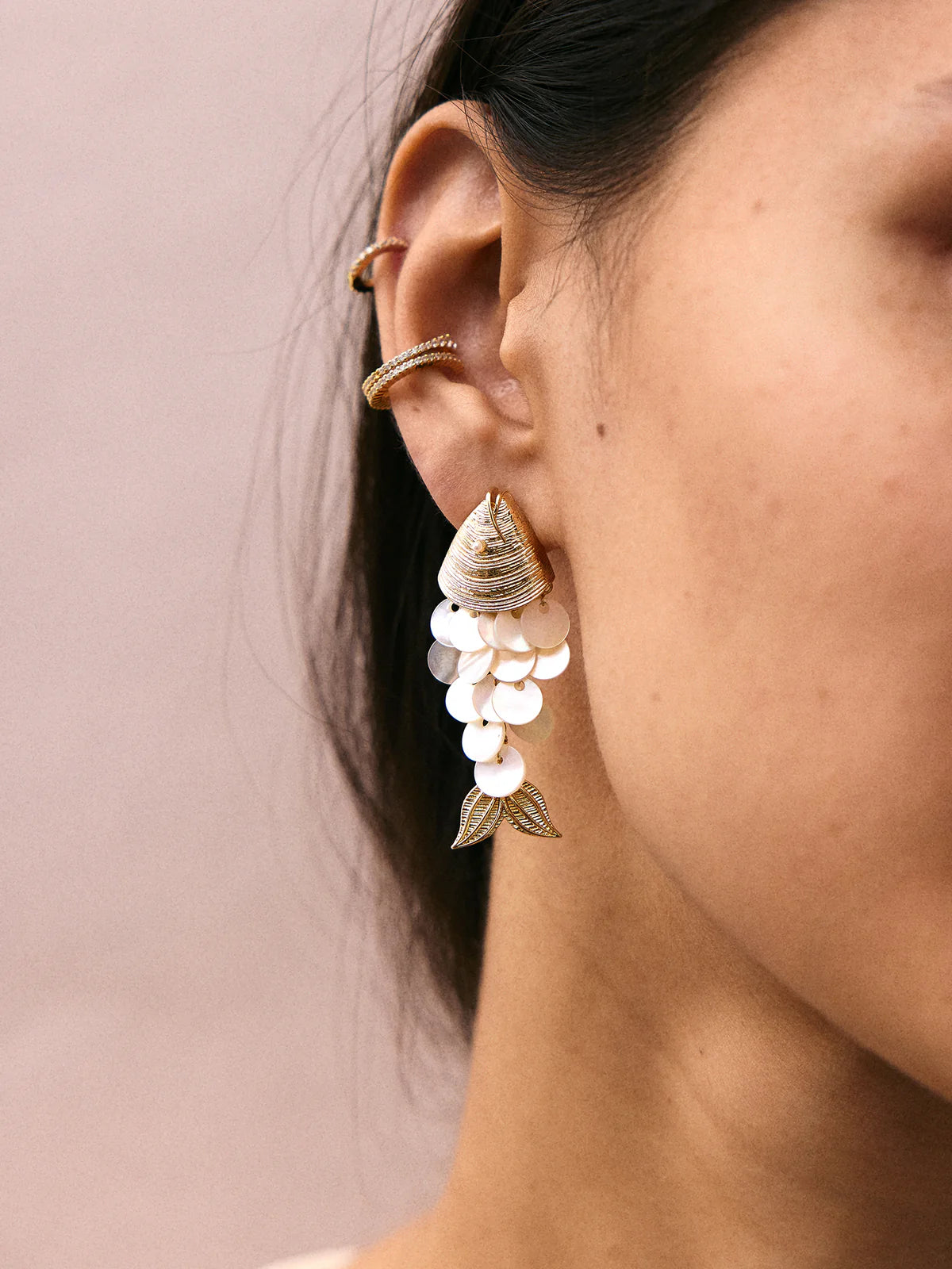 RIPPLE EFFECT FISH EARRINGS