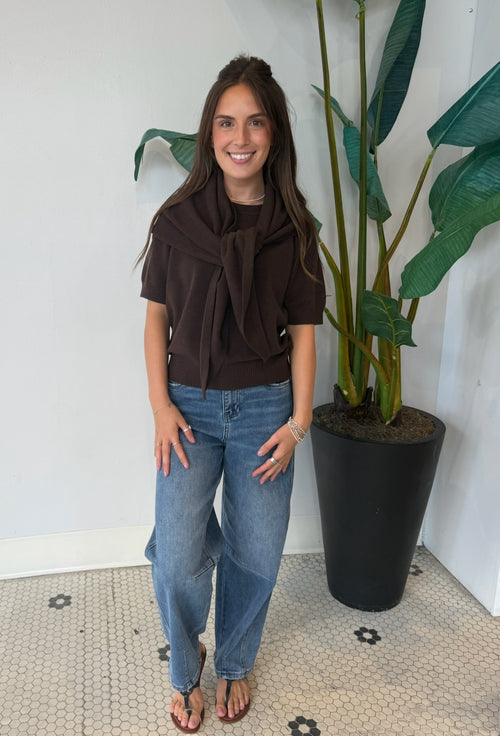 HERMIA SWEATER DARK ESPRESSO
