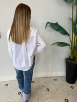 ELEANOR TWOFER OVERSIZED SHIRT WHITE
