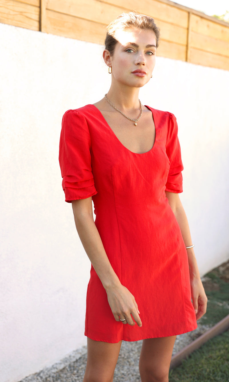 DONNIE SCOOP NECK DRESS