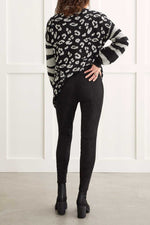 PULL ON FAUX SUEDE LEGGING BLACK