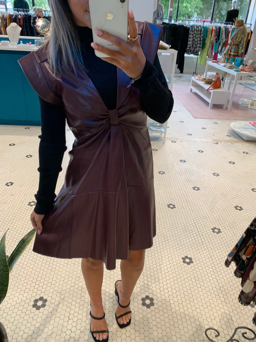 BECKETT DRESS BURGUNDY