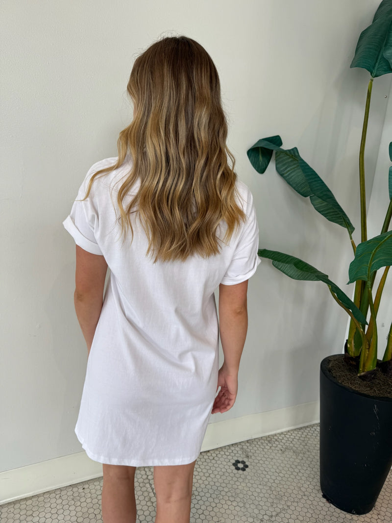 SWAY MINI DRESS WHITE