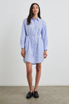 HARMONY OXFORD WHITE STRIPE DRESS