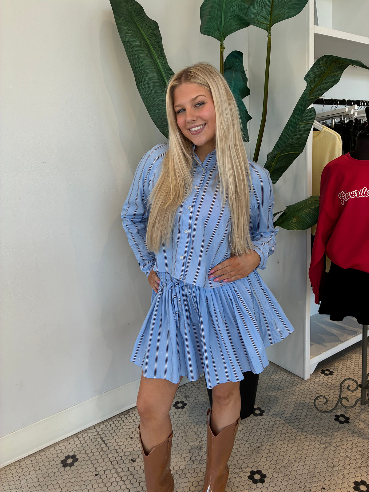 TYRIA SKIRT ESTATE BLUE