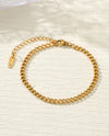 CURB CHAIN BRACELET GOLD