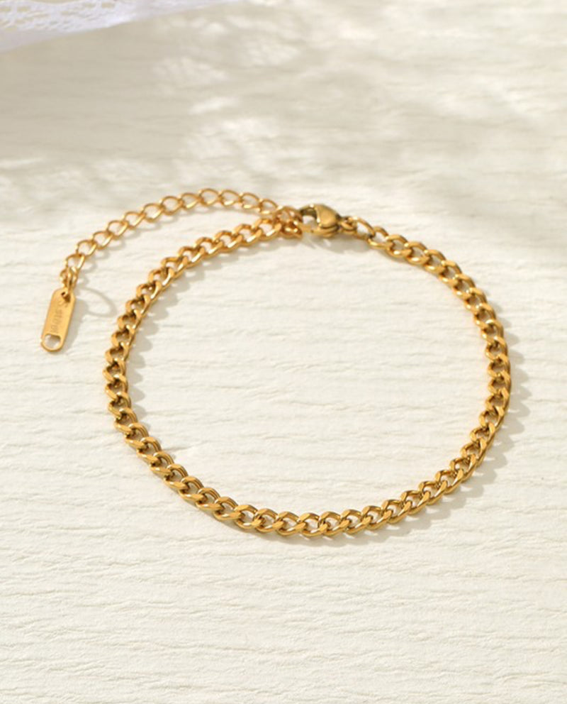 CURB CHAIN BRACELET GOLD