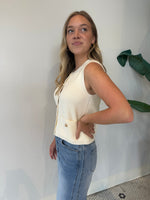 ALIYA SWEATER VEST CREAM