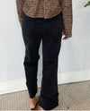 CARLA STRETCH TWILL CUFF PANT BLACK