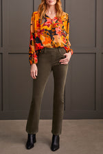 PULL ON CORDUROY PANT SPINACH