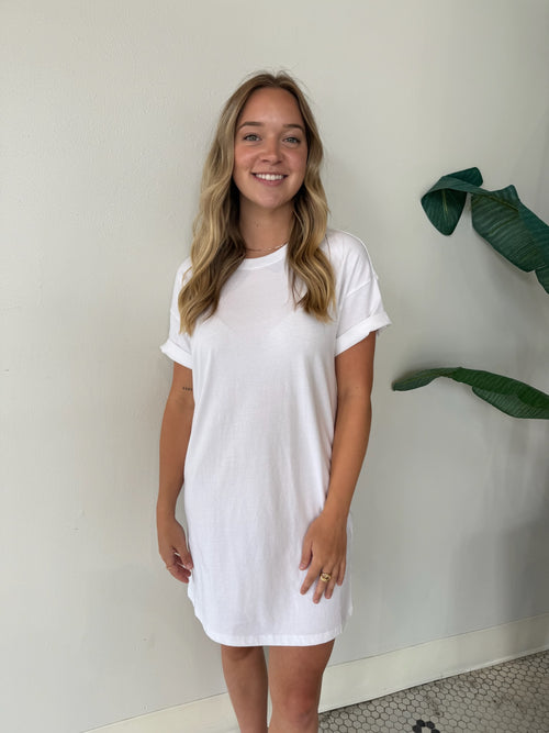 SWAY MINI DRESS WHITE