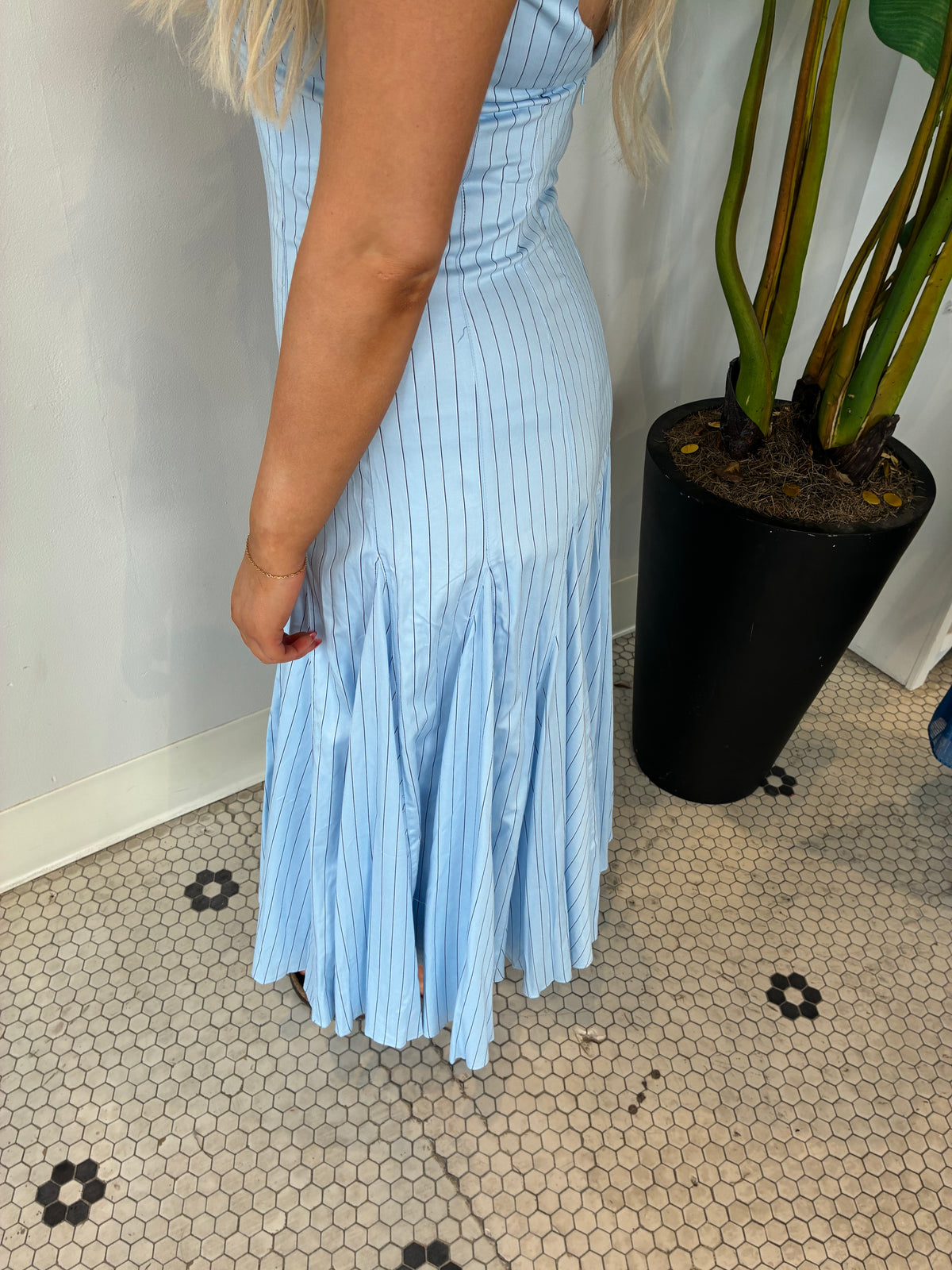 ADIRA DRESS HAZY BLUE