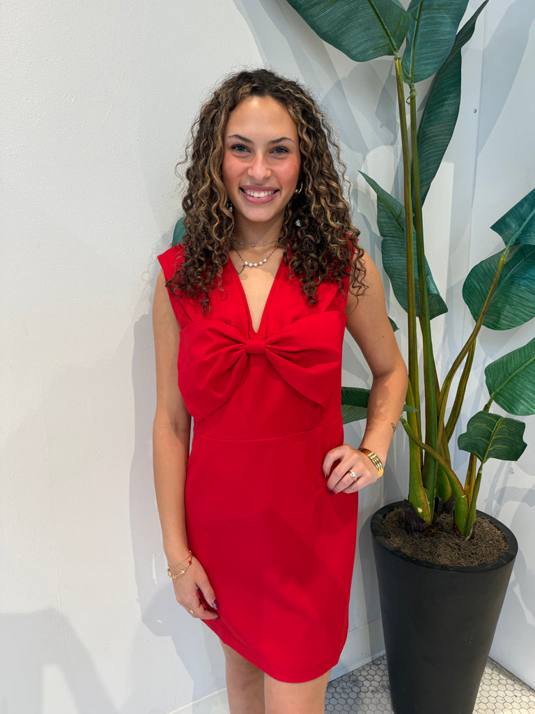 AYANNA DRESS RED