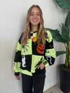 LIGHT GREEN & BLACK HALLOWEEN ICON SWEATSHIRT