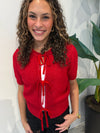 SEREIA CARDIGAN DARK RED
