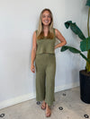 COASTLINE RIB PANT FERN