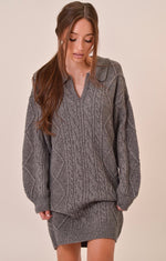 DEBBIE SWEATER DRESS GREY