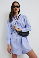 HARMONY OXFORD WHITE STRIPE DRESS