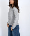 SINERVA CREW NECK PULL-OVER LIGHT GREY