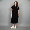 AIRA GAUZE SHIRT DRESS BLACK