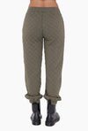 QUILTED JOGGERS IVY GREEN
