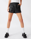 FAUX THE RECORD SHORT BLACK