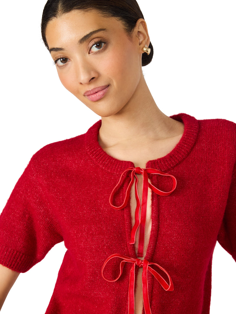 SEREIA CARDIGAN DARK RED