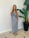 ADALINA NAVY POLKA DOT DRESS