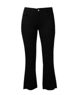 CUT OFF BLACK JEANS
