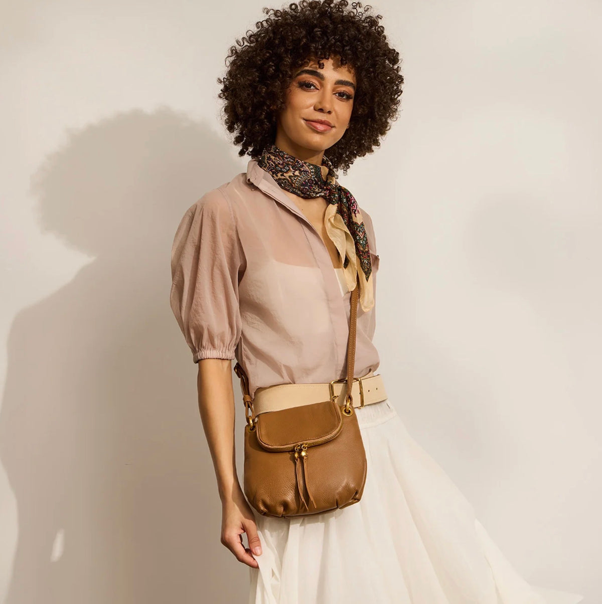 FERN ZIP FLAP CROSSBODY BROWN
