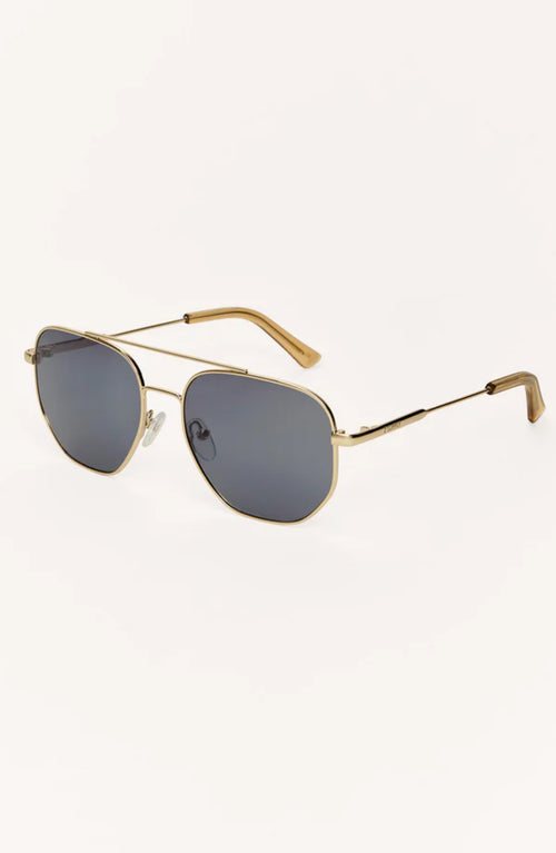 HIGHWAY GOLD-GREY POLARIZED SUNGLASSES