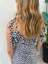 ADALINA NAVY POLKA DOT DRESS