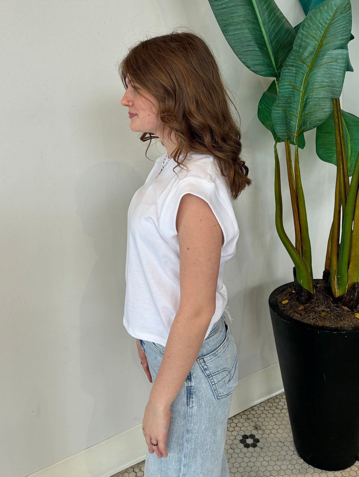 CAMINO JERSEY TOP WHITE