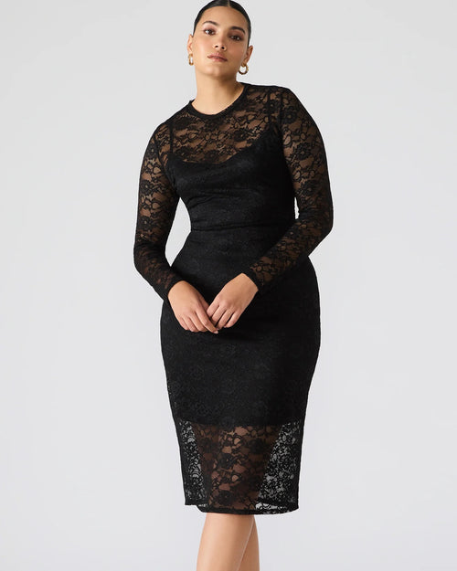 KRISTI MIDI DRESS BLACK