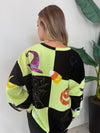 LIGHT GREEN & BLACK HALLOWEEN ICON SWEATSHIRT