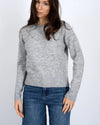 SINERVA CREW NECK PULL-OVER LIGHT GREY