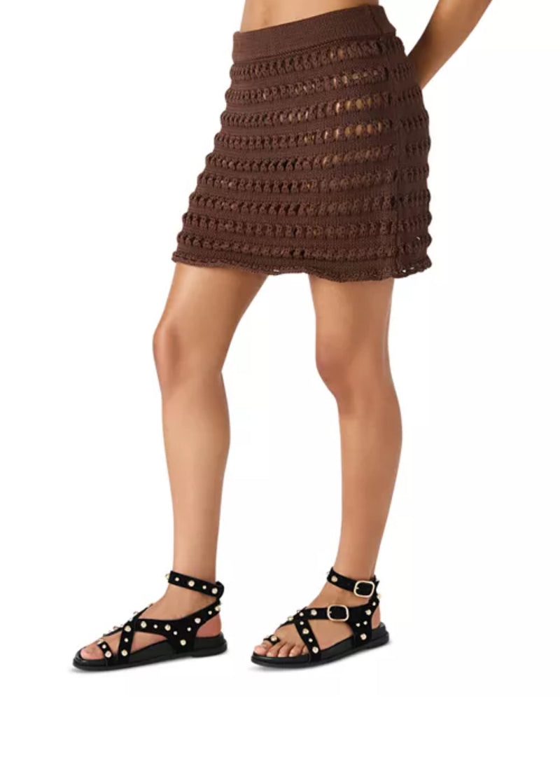 CROCHET SKIRT CHOCOLATE