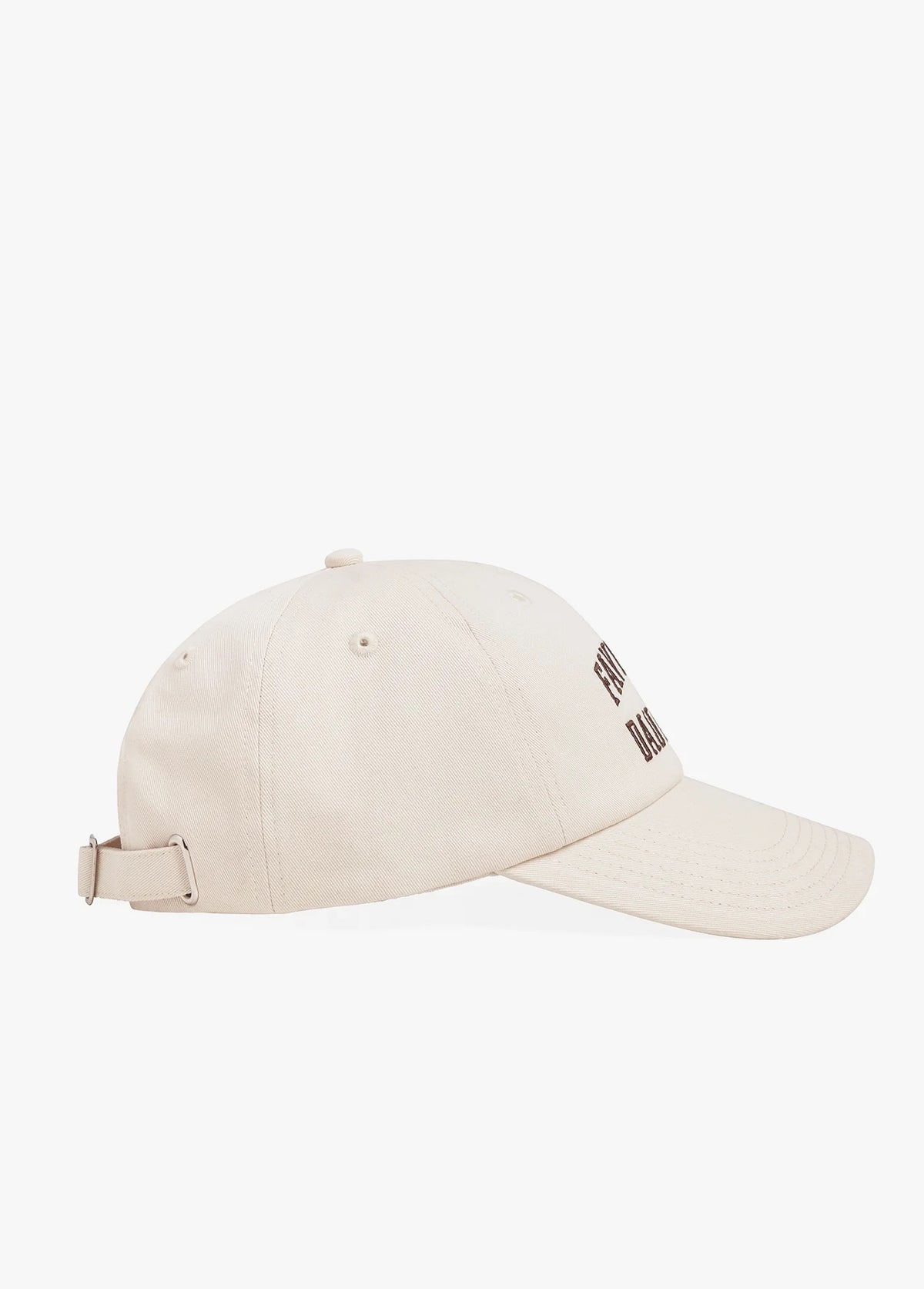 ALL CAPS LOGO BASEBALL CAP KHAKI COFFEE