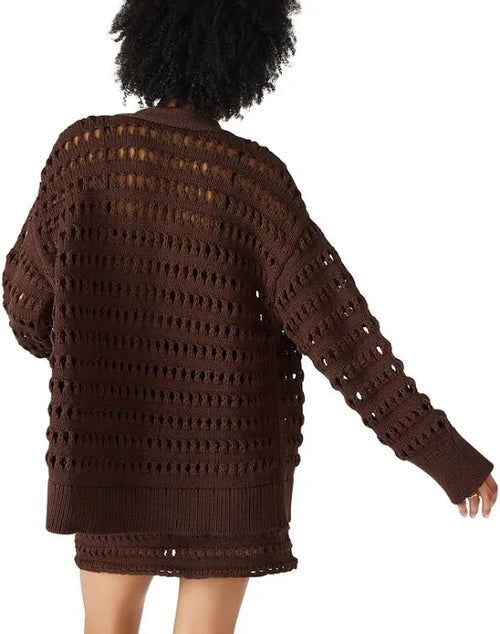 CROCHET CARDIGAN CHOCOLATE