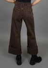 CARLA STRETCH TWILL CUFF PANT JAVA BROWN
