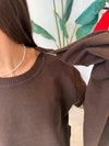 HERMIA SWEATER DARK ESPRESSO