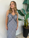 ADALINA NAVY POLKA DOT DRESS