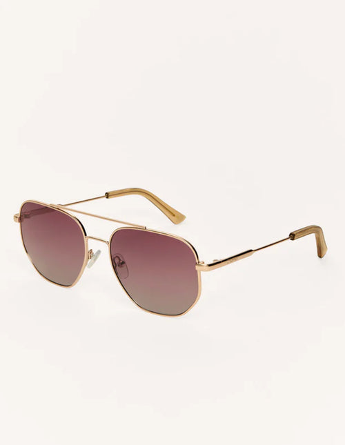 HIGHWAY ROSE-GOLD POLARIZED SUNGLASSES