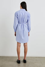 HARMONY OXFORD WHITE STRIPE DRESS