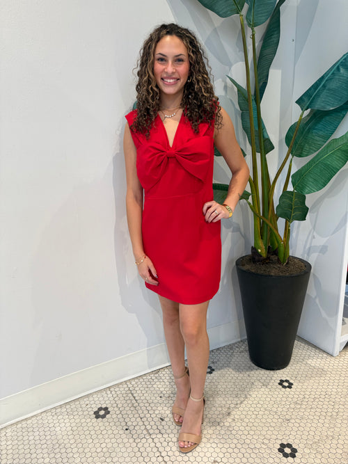 AYANNA DRESS RED