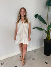 MINNA STRIPE MINI DRESS SEA SALT
