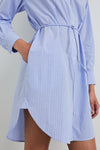 HARMONY OXFORD WHITE STRIPE DRESS