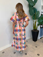BALLOON PUFF SLEEVE FLORAL DRESS MULTI